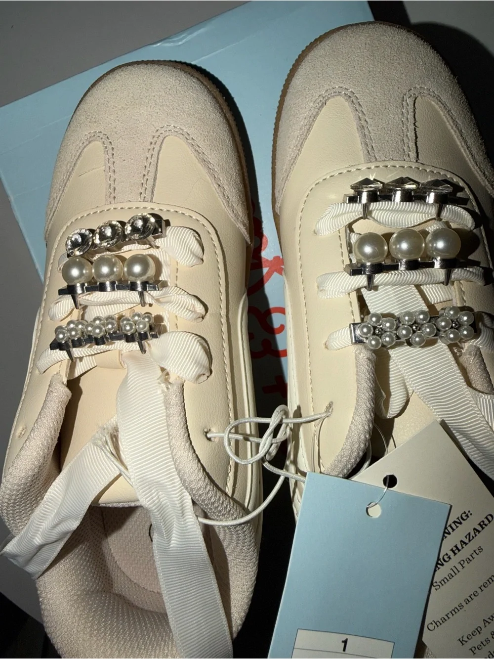 Cat & Jack cream sneakers